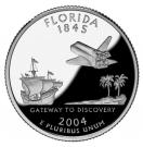 ¼ Dollar "Washington Quarter" (Florida - Silver Proof)