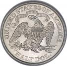 ½ Dollar  "Seated Liberty Half Dollar" (with date arrows