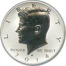 ½ Dollar 50th Anniversary of Kennedy Half Dollar Silver Reverse Proof