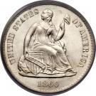 ½ Dime - Seated Liberty (obverse legend)