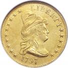 10 Dollars "Liberty Cap / Large Heraldic Eagle - Eagle"