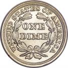 1 Dime "Seated Liberty Dime" (with stars, no arrows)