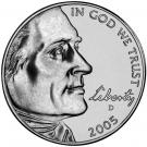 5 Cents "Jefferson Nickel" (Westward Journey, Bison)