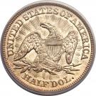 ½ Dollar "Seated Liberty Half Dollar" (with date arrows, rays around eagle)
