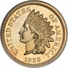 1 Cent "Indian Head Cent" (without shield)