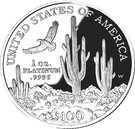 100 Dollars "American Platinum Eagle" (Bullion Coinage)