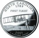 ¼ Dollar "Washington Quarter" (North Carolina - Silver Proof)