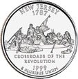 ¼ Dollar "Washington Quarter" (New Jersey)