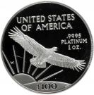 100 Dollars "American Platinum Eagle" (Bullion Coinage)