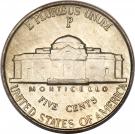 5 Cents "Jefferson Wartime Nickel" (1st portrait)