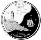 ¼ Dollar "Washington Quarter" (Maine - Silver Proof)