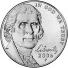 5 Cents "Jefferson Nickel" (2nd portrait, Return to Monticello)