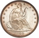 ½ Dollar "Seated Liberty Half Dollar" (without date arrows)