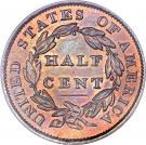 ½ Cent "Classic Head Half Cent"