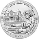 ¼ Dollar "Washington Quarter" (Frederick Douglass National Historic Site, District of Columbia - Silver 5oz Bullion)