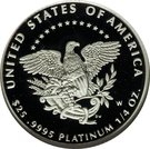 25 Dollars "American Platinum Eagle" (Bullion Coinage)