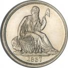 1 Dime "Seated Liberty Dime" (no stars around rim)