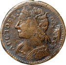 Connecticut Copper "Mailed Bust Facing Left over 1877 or 1887"