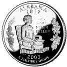 ¼ Dollar "Washington Quarter" (Alabama - Silver Proof)