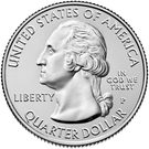 ¼ Dollar 'Washington Quarter' (Pictured Rocks National Lakeshore, Michigan)