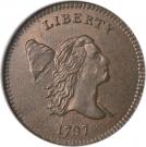 ½ Cent "1/200 Dollar Liberty Cap, Head Facing Right,  Half Cent"