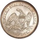 ½ Dollar "Seated Liberty Half Dollar" (without date arrows)