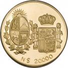 20 000 Nuevos Pesos (Visit of Spanish King & Queen; Trial strike)