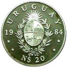 20 Nuevos Pesos (World Fisheries Conference; Piedfort Issue)