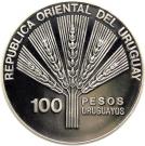 100 Pesos Uruguayos (FAO Anniversary)