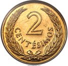 2 Centesimos (José Gervasio Artigas; Pattern)