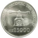25 000 Nuevos Pesos (Anniversary of Central Bank)