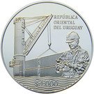1000 Pesos Uruguayos (100th Anniversary of National Ports Administration)