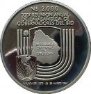 2000 Nuevos Pesos (Silver coinage and BID Meeting)