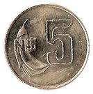5 Nuevos Pesos