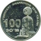 100 Soʻm (Independence and Goodness Monument)