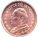 1 Euro Cent - Ioannes Pavlvs II