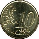 10 Euro Cent - Benedictus XVI (1st map)