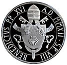 5 Euro - Benedictus XVI (Centenary of the birth of Pope John Paul I)