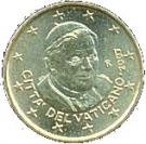 10 Euro Cent - Benedictus XVI (1st map)