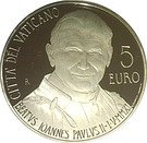 5 Euro - Benedictus XVI (Beatification of Pope John Paul II)