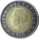 500 Lire - Ioannes Pavlvs II