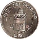 100 Lire - Ioannes Pavlvs II