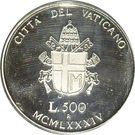 500 Lire - Ioannes Pavlvs II (Virgin Mary)