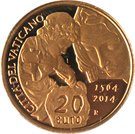 20 Euro - Franciscus (450th Anniversary of the Death of Michelangelo)