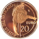 20 Euro - Benedictus XVI (Restoration of the Pauline Chapel)