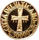 50 000 Lire - Ioannes Pavlvs II (Crux Vaticana)