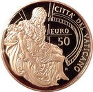 50 Euro - Benedictus XVI (The Pieta by Michelangelo)