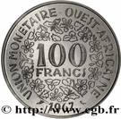 100 Francs CFA (non magnetic; Essai)