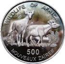 500 Nouveaux Zaïres (Okapi)