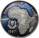 1000 Nouveaux Zaïres (Common Hippopotamus)